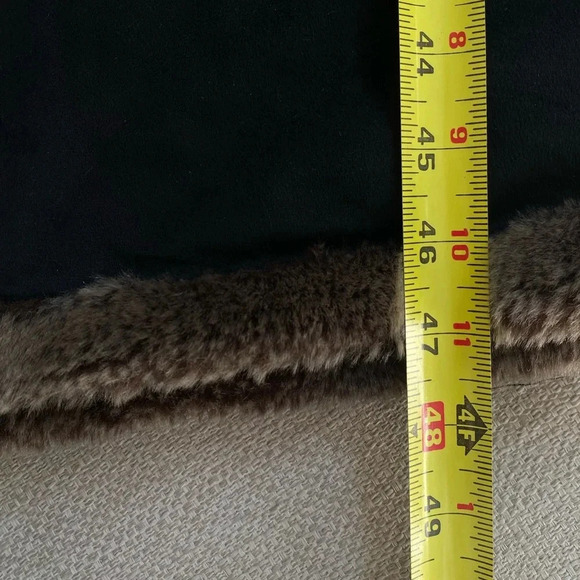 Vintage Jacket Women’s Medium Shearling Faux Suede MidLength Coat Faux Fur Lined - Picture 3 of 10